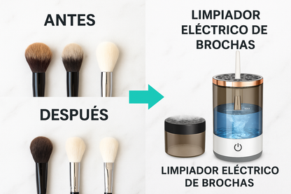 Limpiador Eléctrico Brochas Maquillaje